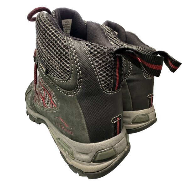 LL Bean Hiking Boots Mens 9 M Gray Suede Gore Tex Vibram Megagrip Sole BDP Trans - Picture 14 of 16